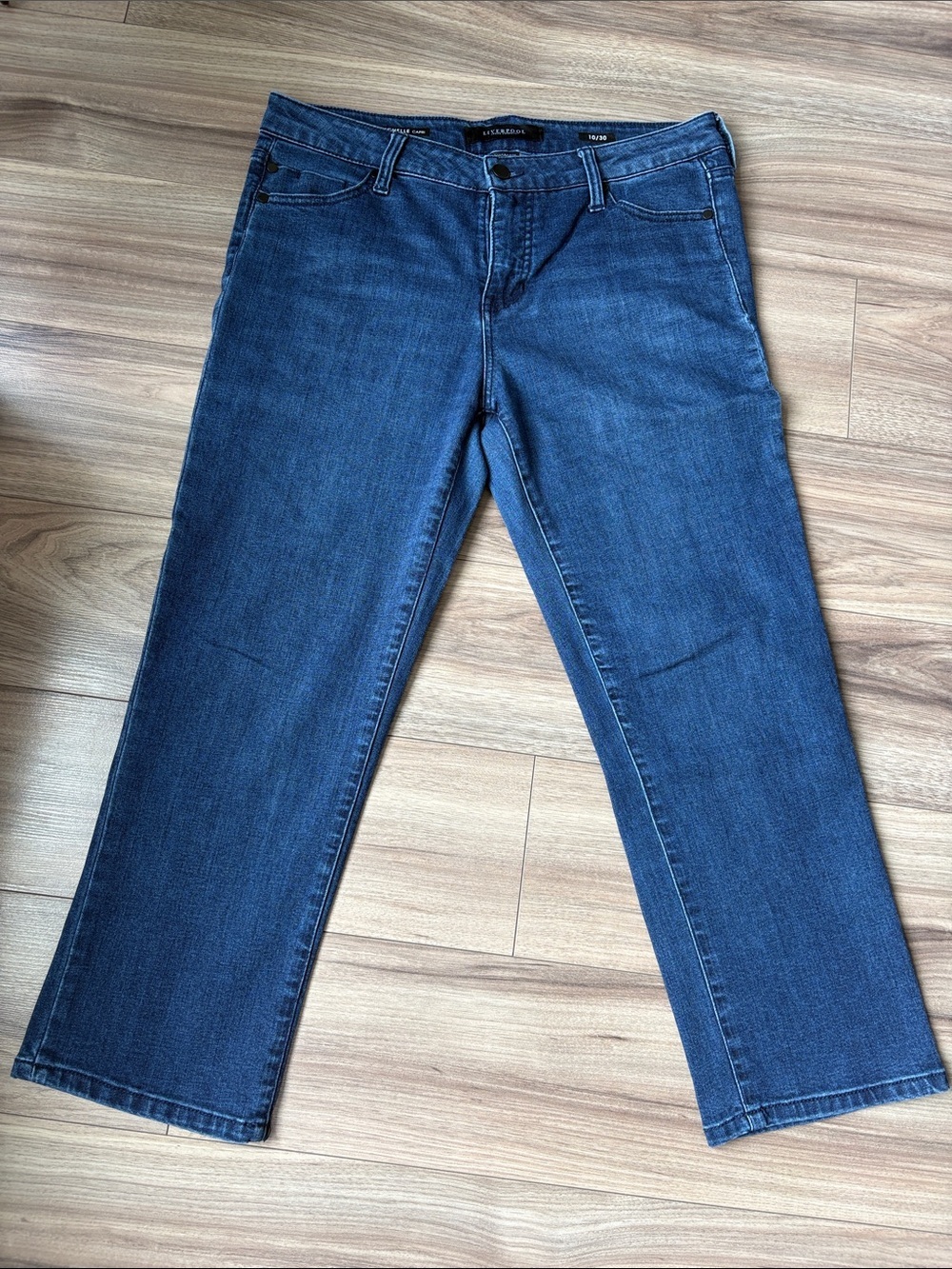 NWOT Liverpool Jeans Company Indigo Straight-Leg Women's Capri Jeans